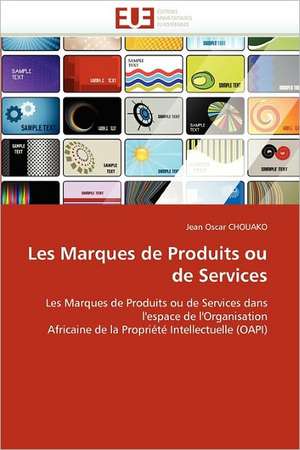 Les Marques de Produits Ou de Services: Reparametrage de Stics de Jean Oscar CHOUAKO