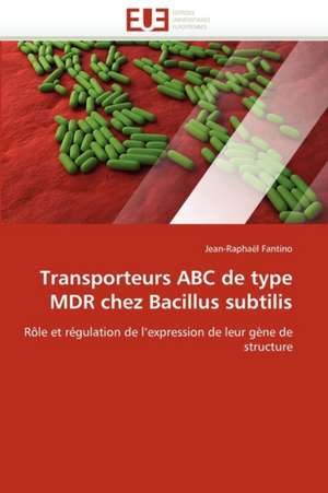 Transporteurs ABC de type MDR chez Bacillus subtilis de Jean-Raphaël Fantino