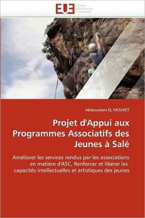 Projet D'Appui Aux Programmes Associatifs Des Jeunes a Sale: Synonyme de Mauvaise Sante? de Abdesselam EL MOUKET