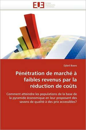 Pénétration de marché à faibles revenus par la réduction de coûts de Djibril Boere