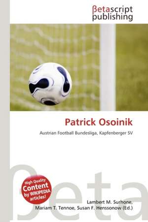 Patrick Osoinik de Lambert M. Surhone