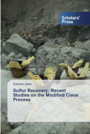 Sulfur Recovery: Recent Studies on the Modified Claus Process de Samane Zarei