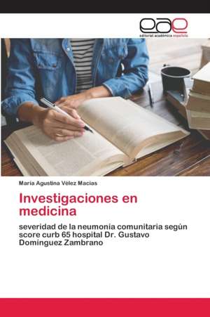 Investigaciones en medicina de María Agustina Vélez Macías