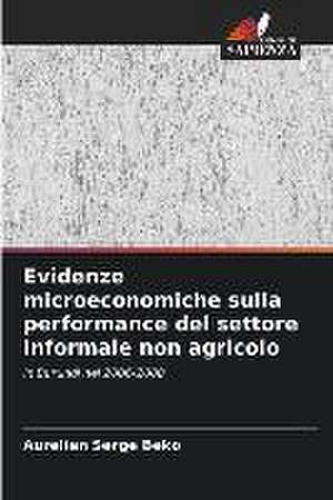 Evidenze microeconomiche sulla performance del settore informale non agricolo de Aurelien Serge Beko