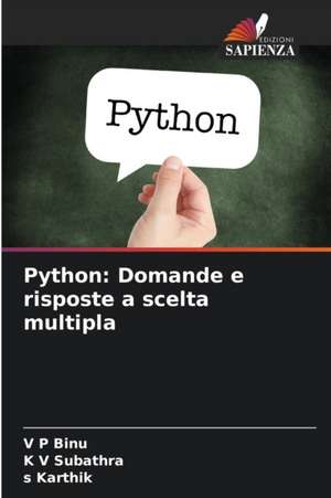 Python: Domande e risposte a scelta multipla de V P Binu