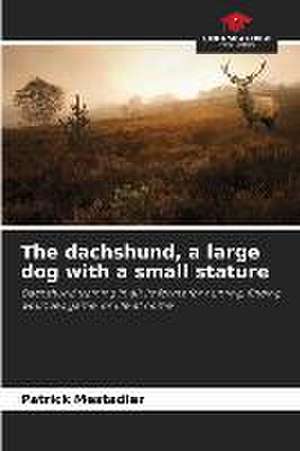 The dachshund, a large dog with a small stature de Patrick Mestadier