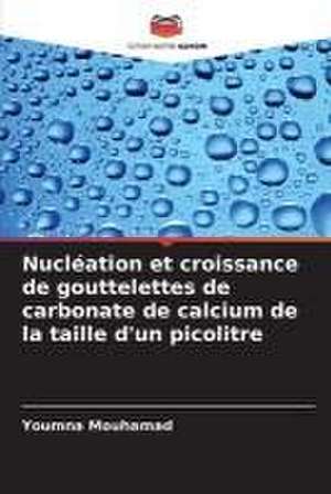 Nucléation et croissance de gouttelettes de carbonate de calcium de la taille d'un picolitre de Youmna Mouhamad