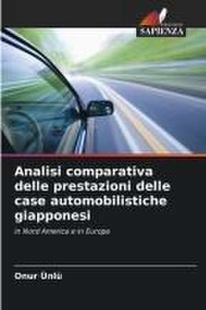 Analisi comparativa delle prestazioni delle case automobilistiche giapponesi de Onur Ünlü