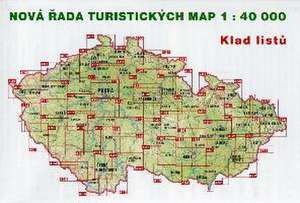 Wanderkarte Tschechien Doupovske hory, Podboransko 1 : 40 000