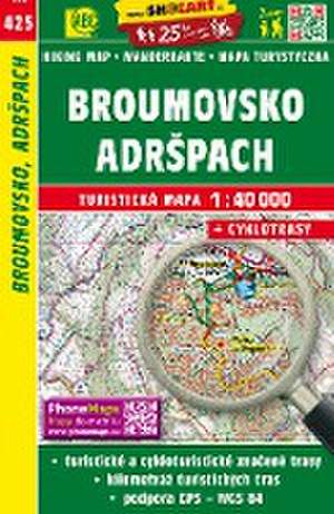 Wanderkarte Tschechien Broumovsko, Adrspach 1 : 40 000