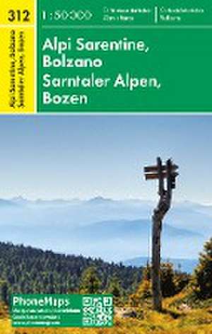 Sarntaler Alpen, Bozen, Wander - Radkarte 1 : 50 000 de Spol. S R. O. Freytag - Berndt