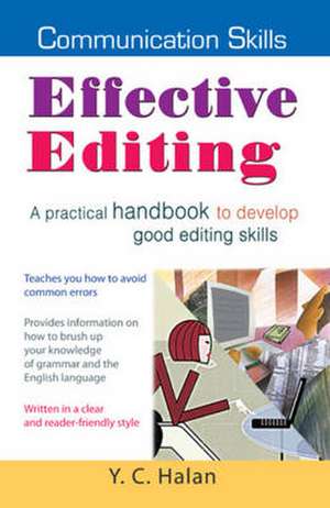 Effective Editing de Y. C. Halan