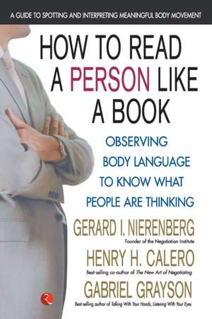 How To Read A Person Like A Book de Nierenberg Calero