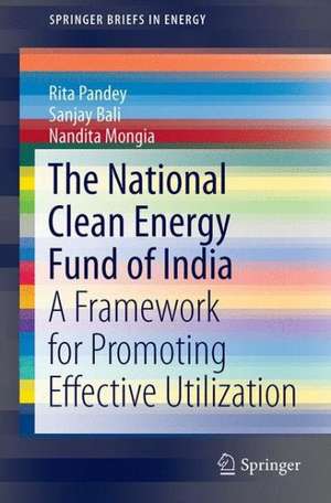 The National Clean Energy Fund of India: A Framework for Promoting Effective Utilization de Rita Pandey