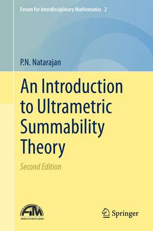 An Introduction to Ultrametric Summability Theory de P.N. Natarajan