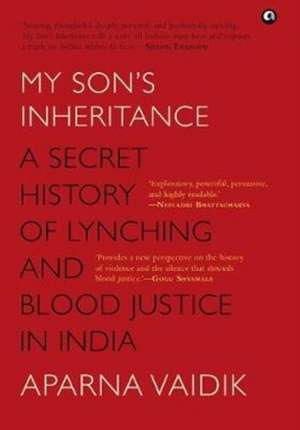 MY SON'S INHERITANCE de Aparna Vaidik