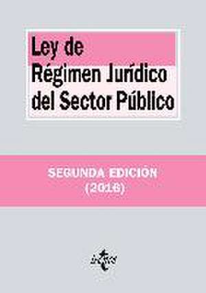 Ley de régimen jurídico del sector público de Editorial Tecnos