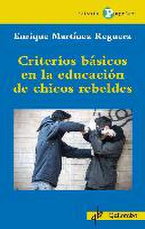 Criterios básicos en la educación de chicos rebeldes de Enrique Martínez Reguera