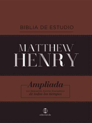 RVR Biblia de Estudio Matthew Henry, Leathersoft, Clásica de Matthew Henry