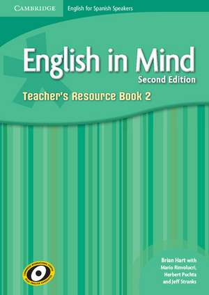 English in Mind for Spanish Speakers Level 2 Teacher's Resource Book with Class Audio CDs (3) de Brian Hart