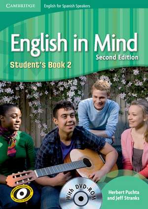 English in Mind for Spanish Speakers Level 2 Student's Book with DVD-ROM de Herbert Puchta