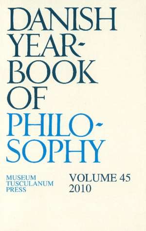 Danish Yearbook of Philosophy de Collin Finn