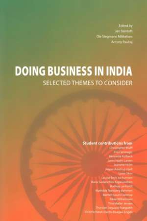 Doing Business in India de Jan Stentoft