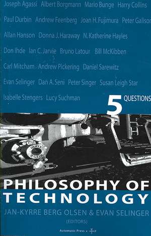 Philosophy of Technology de Jan K. Berg Olsen