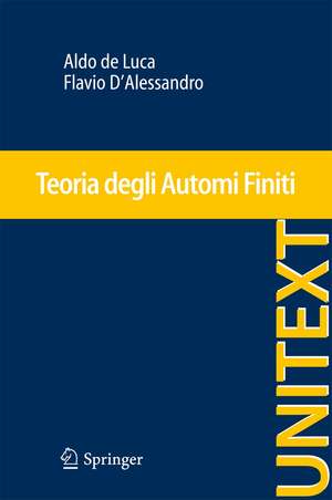 Teoria degli Automi Finiti de Aldo de Luca