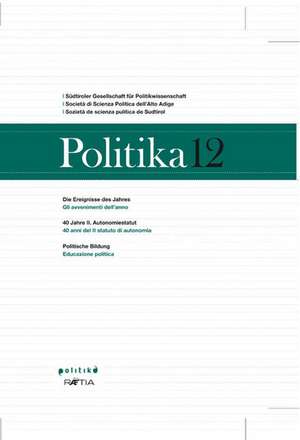 Politika 12 de Günther Pallaver