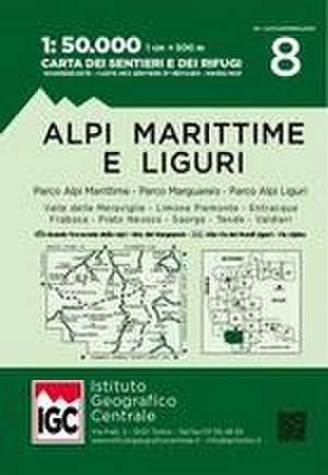 Alpi Liguri 1:50 000 Wanderkarte 8