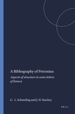 A Bibliography of Petronius de Gareth L. Schmeling