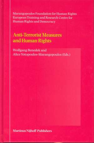 Anti-Terrorist Measures and Human Rights de Wolfgang Benedek