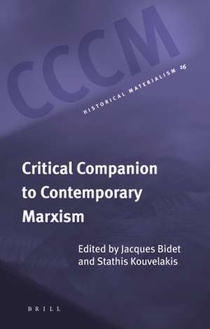 Critical Companion to Contemporary Marxism de Gregory Elliott