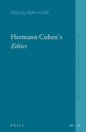 Hermann Cohen's Ethics de Robert Gibbs
