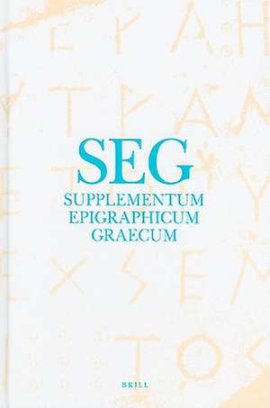 Supplementum Epigraphicum Graecum, Volume XXXII (1982) de H. W. Pleket