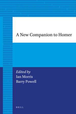 A New Companion to Homer de Ian Morris