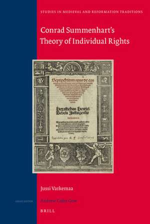 Conrad Summenhart's Theory of Individual Rights de Jussi Varkemaa