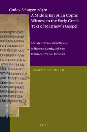 Codex Schøyen 2650 de James M. Leonard