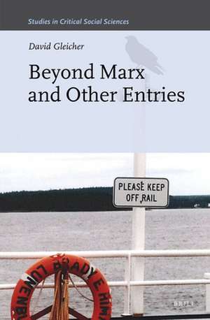 Beyond Marx and Other Entries de David Gleicher