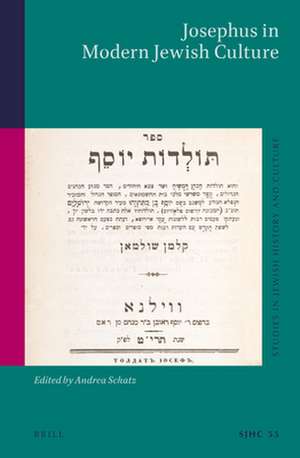 Josephus in Modern Jewish Culture de Andrea Schatz