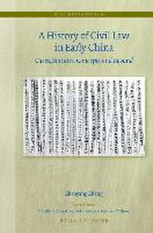 A History of Civil Law in Early China: Cases, Statutes, Concepts and Beyond de Zhaoyang Zhang