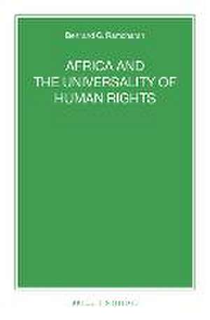 Africa and the Universality of Human Rights de Bertrand G. Ramcharan