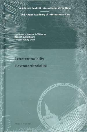 Extraterritoriality / L’extraterritorialité de Hannah L. Buxbaum