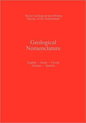 Geological Nomenclature de W.A. Visser