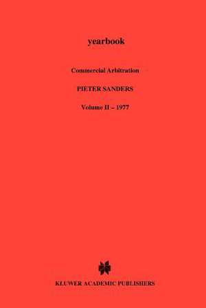 Yearbook Commercial Arbitration de Pieter Sanders