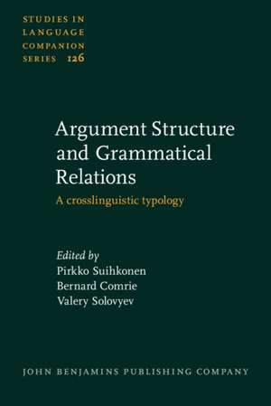 Argument Structure and Grammatical Relations