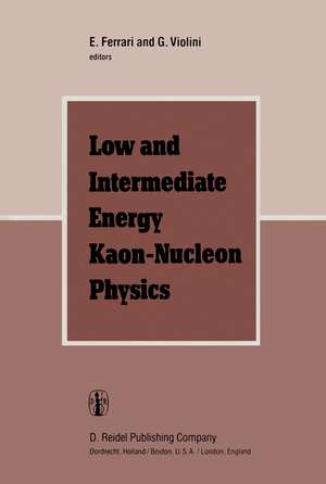 Low and Intermediate Energy Kaon-Nucleon Physics: Proceedings of the Workshop held at the Institute of Physics of the University of Rome, March 24–28, 1980 de E. Ferrari