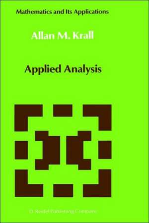 Applied Analysis de A.M. Krall