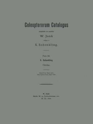 Coleopterorum Catalogus de S. Schenkling